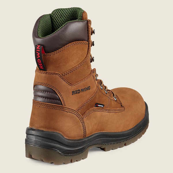 Botas de Seguridad Red Wing Hombre Marrom - King Toe® - 8-Inch Waterproof Toe - 358-BJWGER